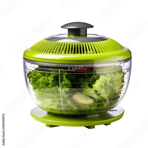 A salad spinner isolated on transparent background