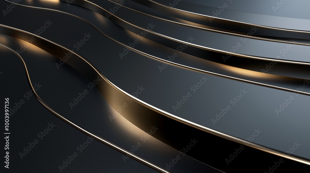 A sleek, minimalist abstract background with flowing black curving lines. A sleek, minimalist abstract background with flowing black curving lines.