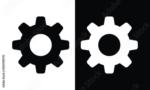 setting icon. gears sign/icon vector. cogs symbol . gear wheel mechanism .