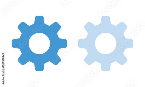 settings icon vector, Gear icon, gear wheel icons . Cogwheel vector icon.