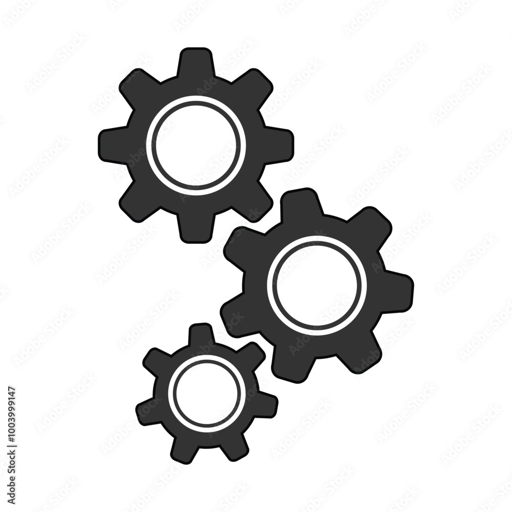 Gear icon set. Gear Settings symbol, cogwheel. Functions symbol. Settings icon vector Illustration.
Gear icon set. Gear Settings symbol, cogwheel. Functions symbol. Settings icon vector Illustration.