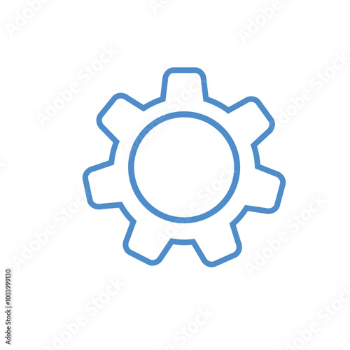 Gear icon set. Gear Settings symbol, cogwheel. Functions symbol. Settings icon vector Illustration. 