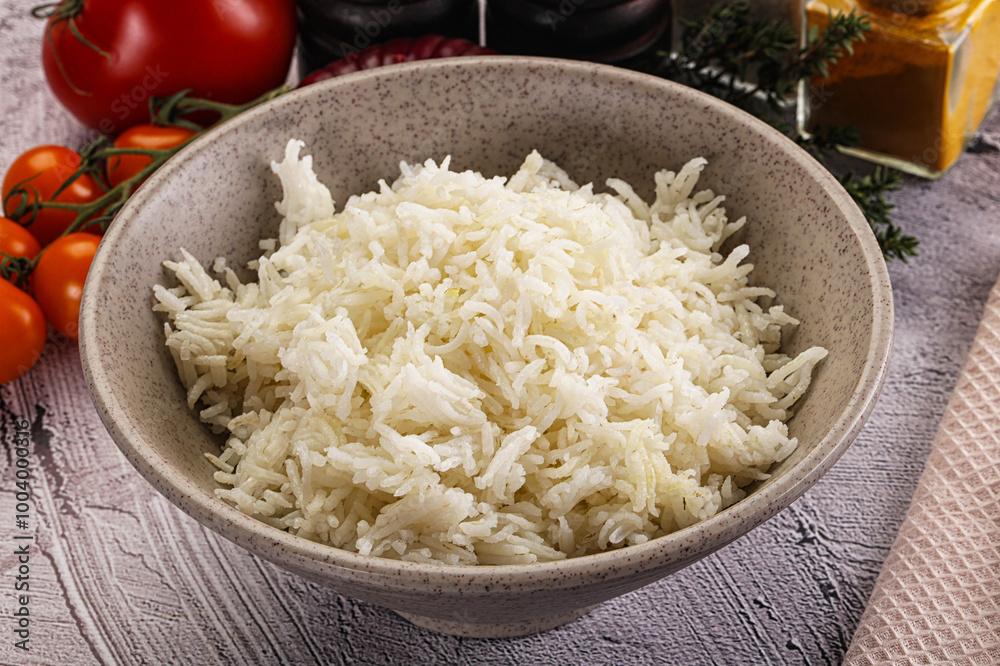 Indian cuisine Steamed basmati rice Indian cuisine Steamed basmati rice