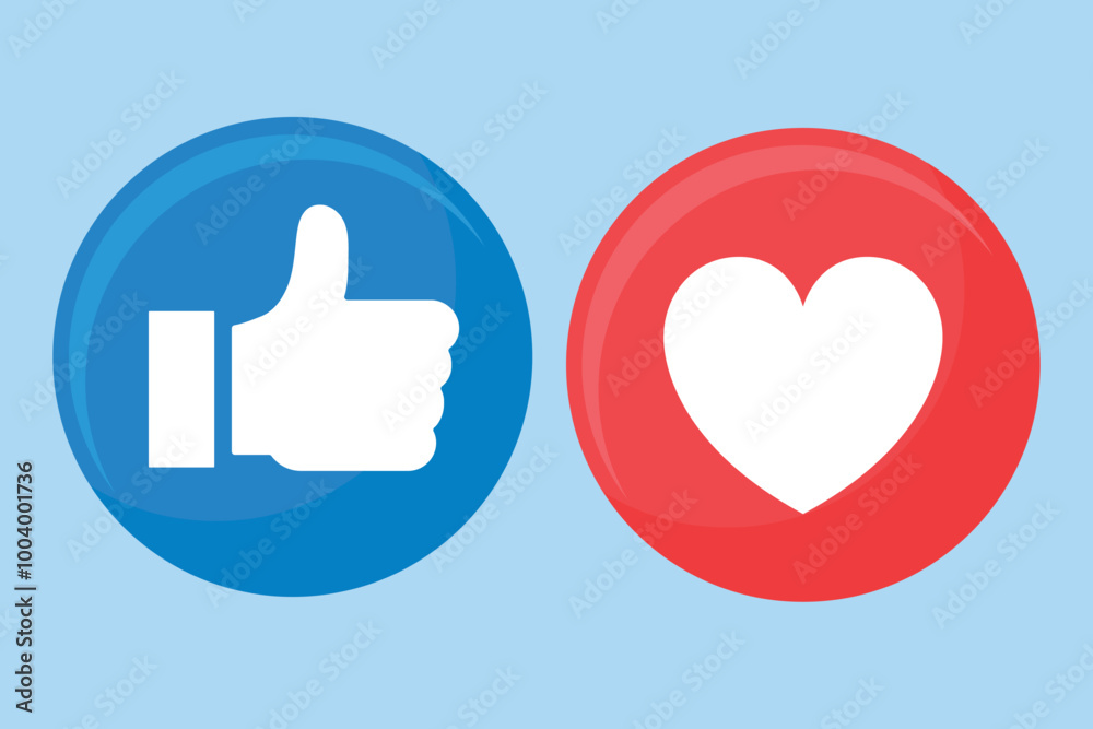Thumbs and heart icon. Vector love and love icon. Like and like buttons ready for websites and mobile apps. Vector illustration. Thumbs and heart icon. Vector love and love icon. Like and like buttons ready for websites and mobile apps. Vector illustration.