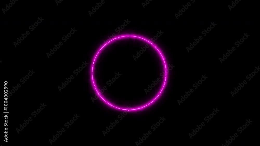 Replicant circle on black background, loop spectrum animation, glowing neon light Replicant circle on black background, loop spectrum animation, glowing neon light