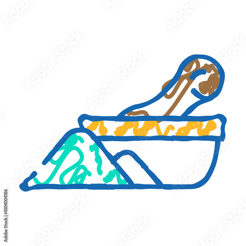ethnoscience chinese medicine doodle icon sketch vector. ethnoscience chinese medicine sign. isolated symbol illustration