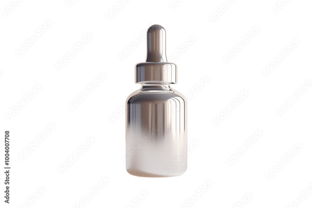 3D serum bottle with dropper isolated on white, nourishes and revitalizes skin, isolated on transparent. PNG 3D serum bottle with dropper isolated on white, nourishes and revitalizes skin, isolated on transparent. PNG