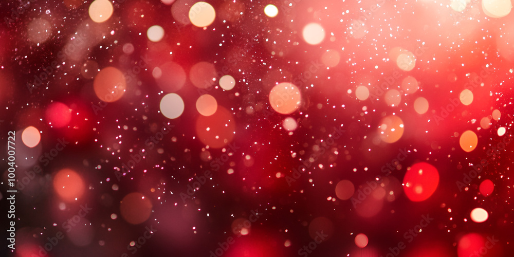 Shimmering Red Glitter Background for Festive Occasions Shimmering Red Glitter Background for Festive Occasions