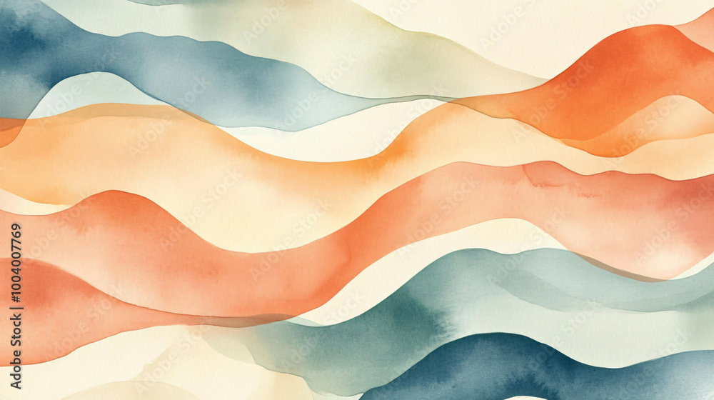 An abstract watercolor pattern with soft blends. An abstract watercolor pattern with soft blends.