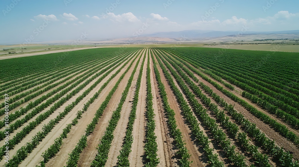 A large-scale agricultural facility using robotics and AI for large-scale crop production.
A large-scale agricultural facility using robotics and AI for large-scale crop production.