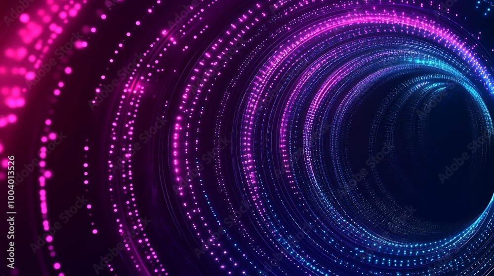 Abstract glowing circles background with pink and blue light. Abstract glowing circles background with pink and blue light.