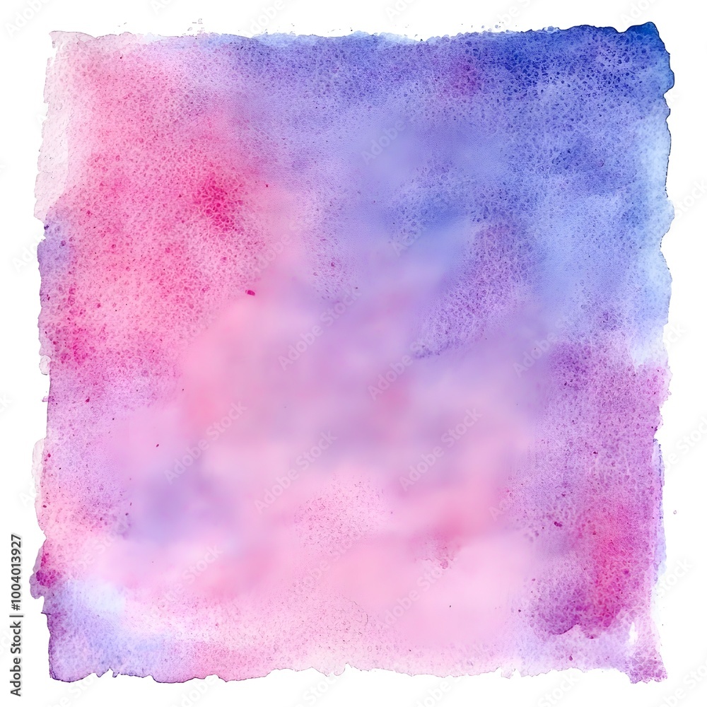 Obraz premium Vibrant Watercolor of Abstract Square Canvas with Smooth Textured Background