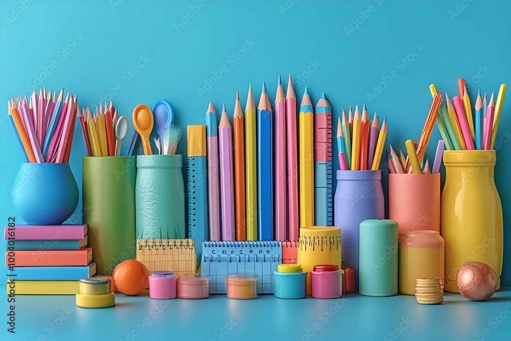 a group of different colored pencils and pens
a group of different colored pencils and pens