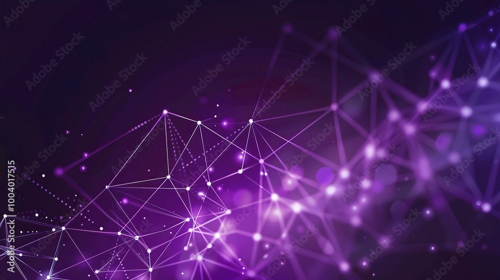Stunning Purple Cool Technology Geometric Background: A Modern and Captivating Vision. Admire the Creativity and Innovation
