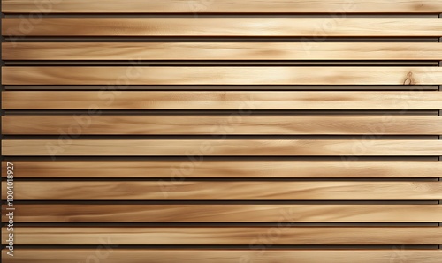  Wooden wall. Texture of wood panels. Pattern of slats with horizontal stripes. Modern interior fences and partitions used in architecture. Cladding from boards is a building material. 