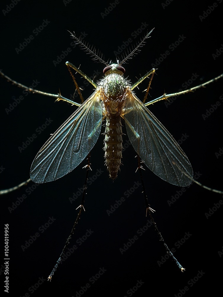 Close-Up Shot of a Mosquito About to Land Close-Up Shot of a Mosquito About to Land