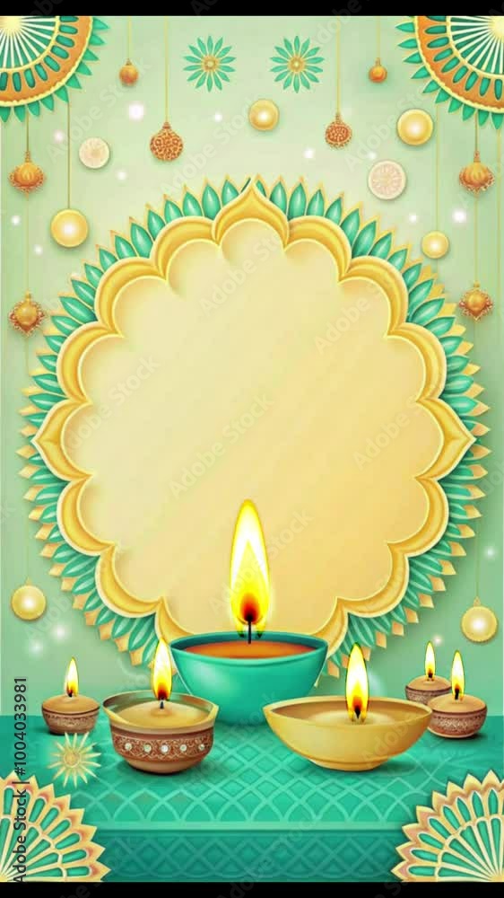 Happy Diwali festival greeting card