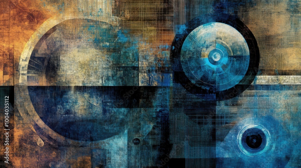 The concept of cultural futures thinking in diverse earth tone palette and forward-looking blue colors The concept of cultural futures thinking in diverse earth tone palette and forward-looking blue colors
