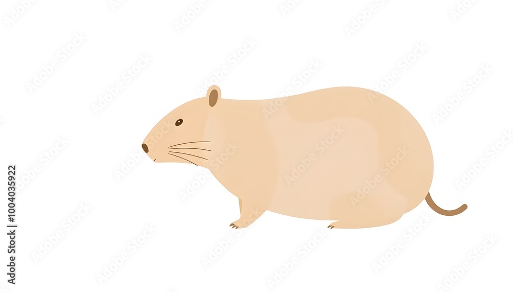 charming illustration featuring a cute capybara. This minimalist style art piece is set against a plain white background. charming illustration featuring a cute capybara. This minimalist style art piece is set against a plain white background.