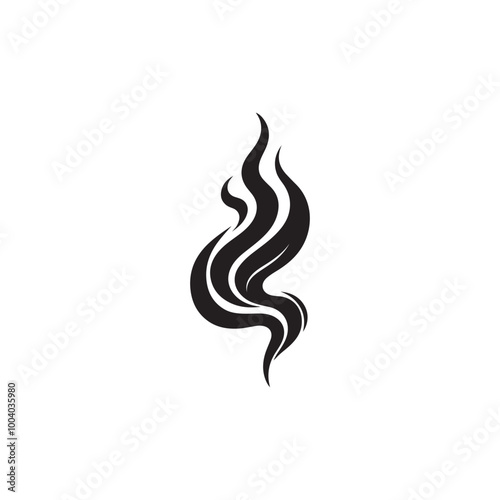 Stylish Smoke Silhouette Logo Icon: A Sleek and Innovative Design for Unique Branding and Elegant Visual Identity