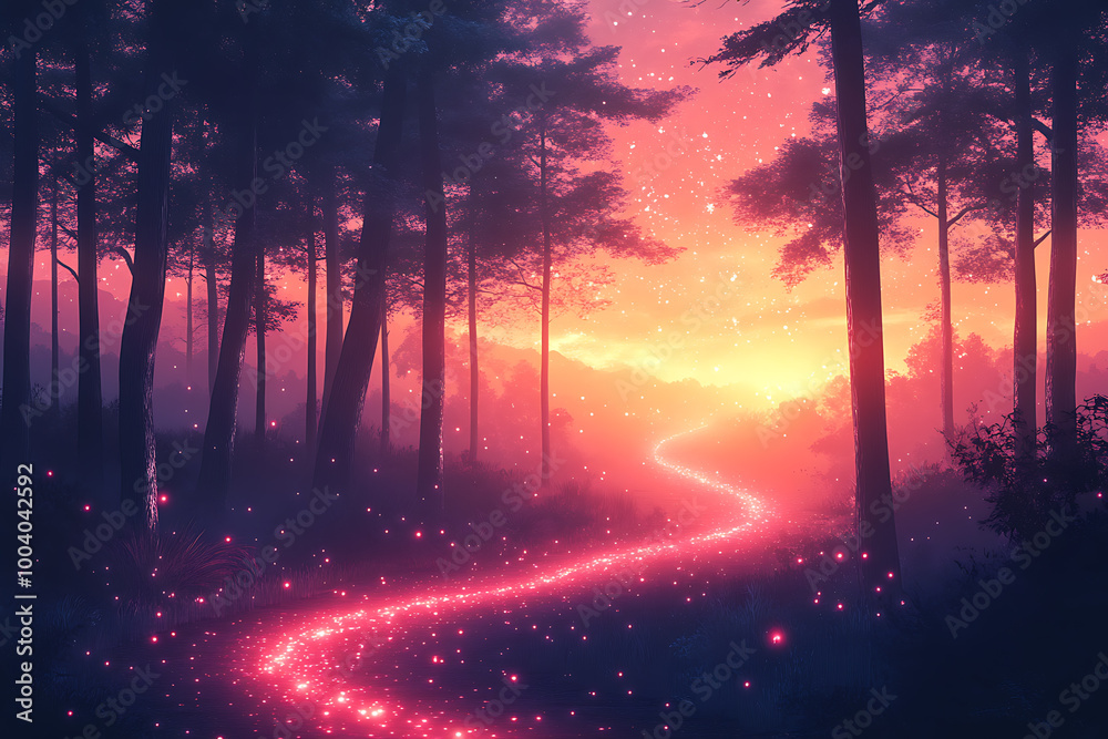 illustration featuring digital abstract technology with space for titles, layered over a forest background. Ideal for tech design concepts.
illustration featuring digital abstract technology with space for titles, layered over a forest background. Ideal for tech design concepts.