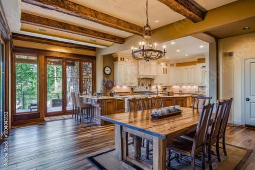 Luxury interiors with modern and rustic design, European and American.