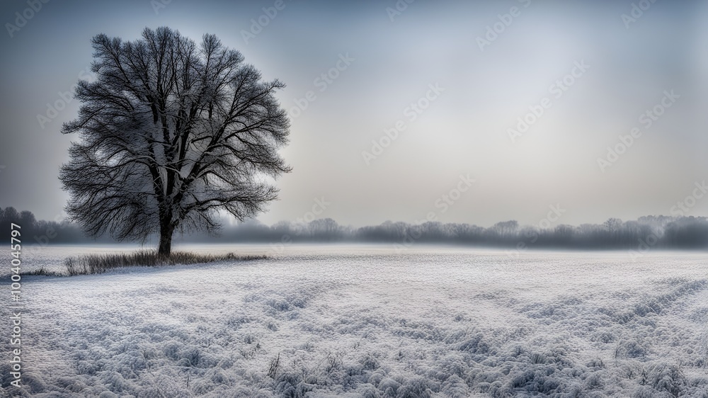 field with winter field with winter