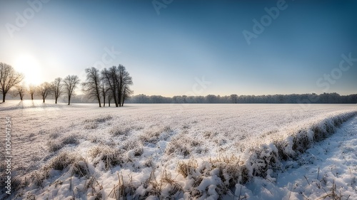 field with winter