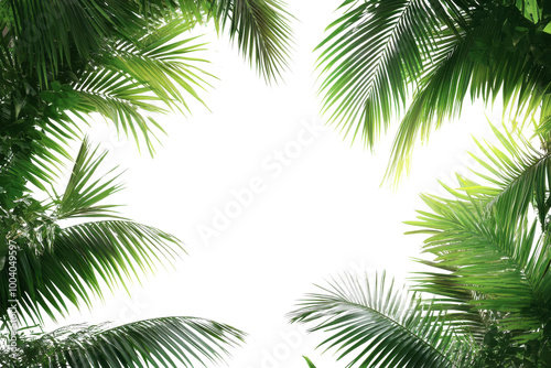 palm tree isolated on white background