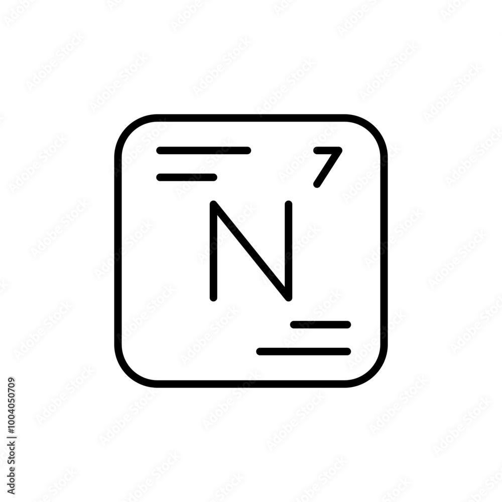 Nitrogen outline icons, minimalist vector illustration ,simple transparent graphic element .Isolated on white background Nitrogen outline icons, minimalist vector illustration ,simple transparent graphic element .Isolated on white background
