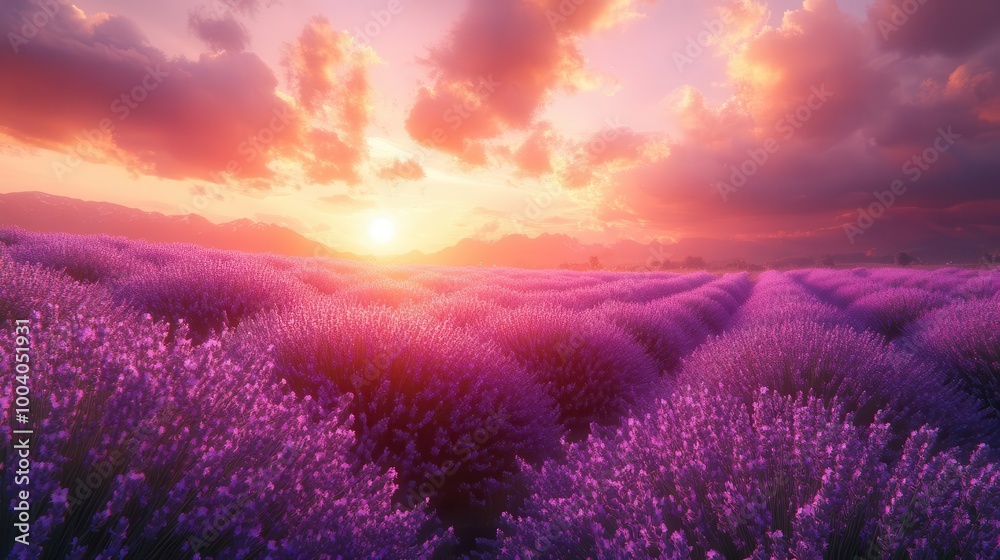 a vast field of lavender flowers under a soft pink sky the delicate blooms swaying gently in the breeze creating a calming and enchanting landscape a vast field of lavender flowers under a soft pink sky the delicate blooms swaying gently in the breeze creating a calming and enchanting landscape