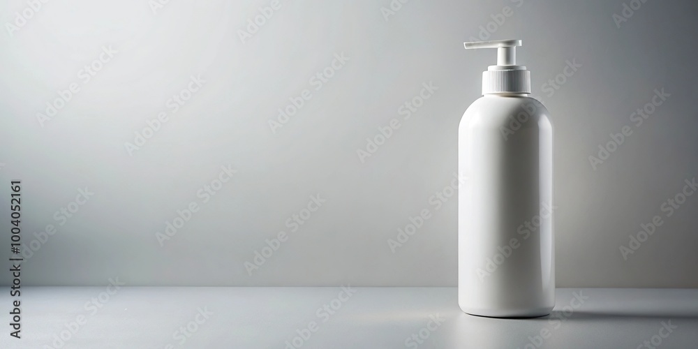Wide-Angle White conditioner bottle on a plain background Wide-Angle White conditioner bottle on a plain background