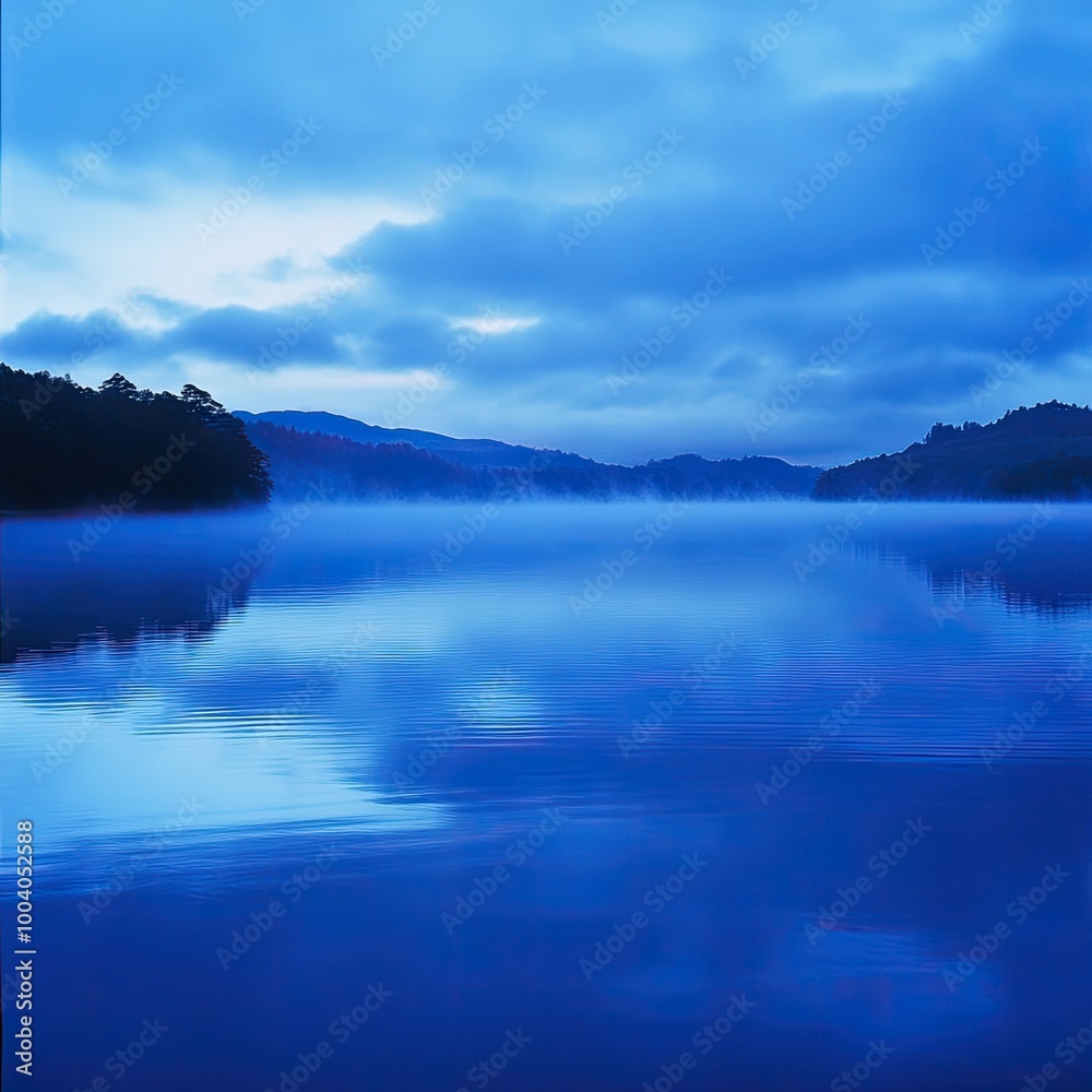 A serene blue lake reflecting clouds and mountains, creating a tranquil atmosphere in nature's untouched beauty. A serene blue lake reflecting clouds and mountains, creating a tranquil atmosphere in nature's untouched beauty.
