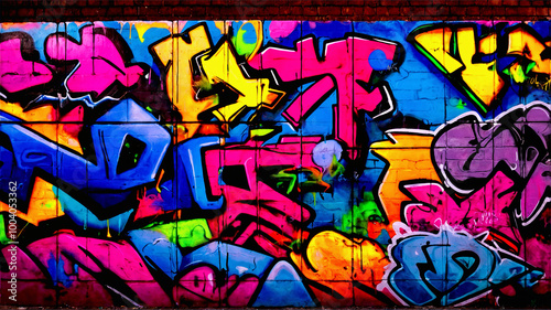 Wallpaper Mural Graffiti wall background texture Torontodigital.ca