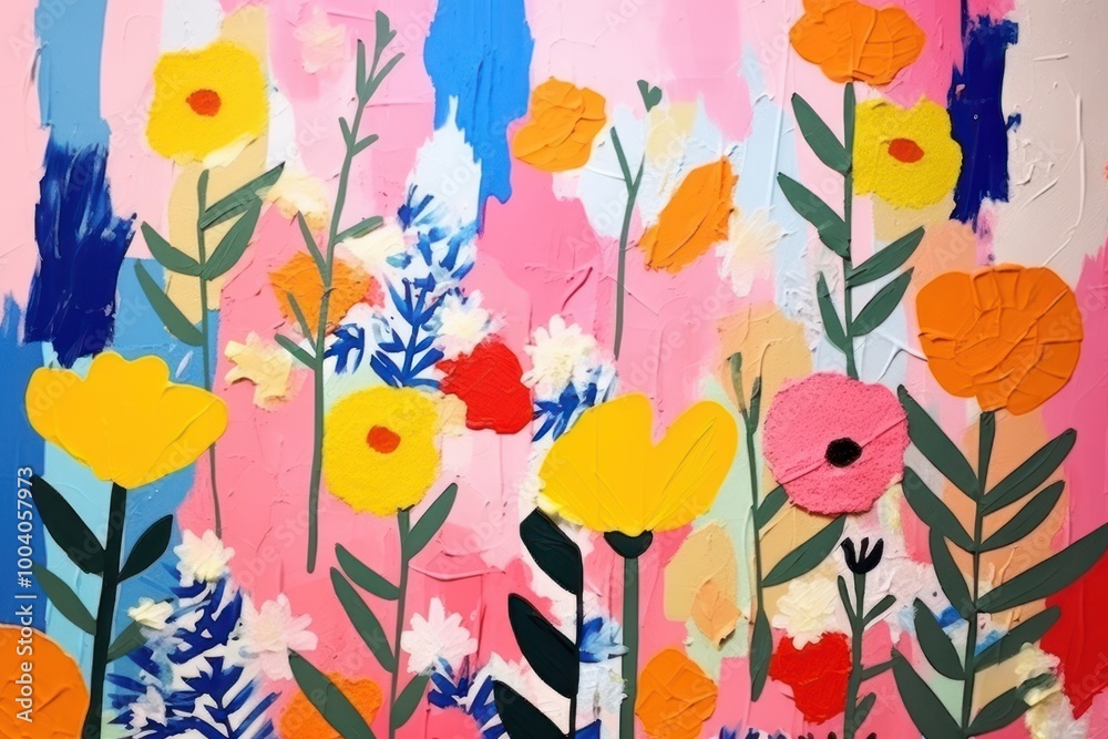 Flowerland art backgrounds painting. Flowerland art backgrounds painting.