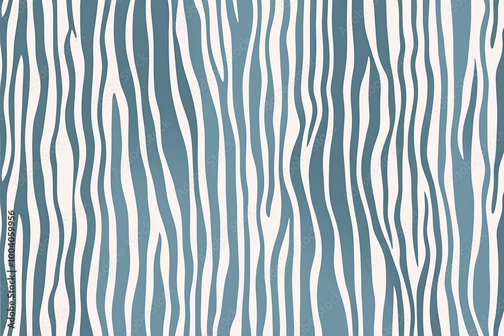 Seamless Playful Light Pastel Blue and White Zebra Stripe Fabric Pattern for Nursery Wallpaper Design Seamless Playful Light Pastel Blue and White Zebra Stripe Fabric Pattern for Nursery Wallpaper Design