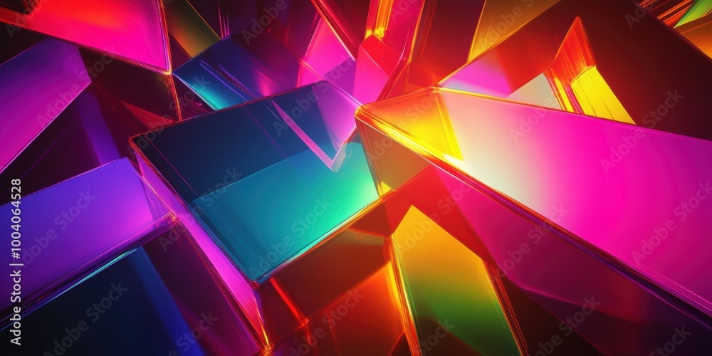 Fototapeta premium abstract colorful background with 3d shapes