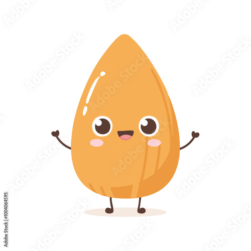 Almond Food Eat Meal Cuisine Animation Kawaii Character
