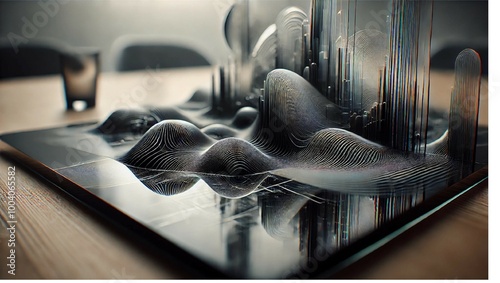 Abstract Topography: Flowing Lines and Geometric Structures