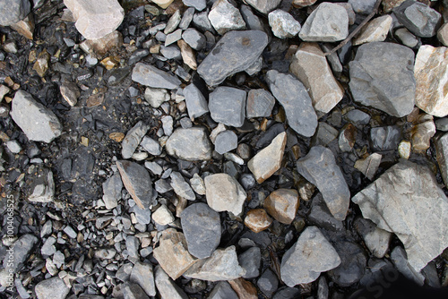 Wallpaper Mural Varied Loose Stone Aggregate Texture with a Blend of Large and Small Stones on a Gravel-Like Background – Ideal for Construction and Natural Design Projects Torontodigital.ca