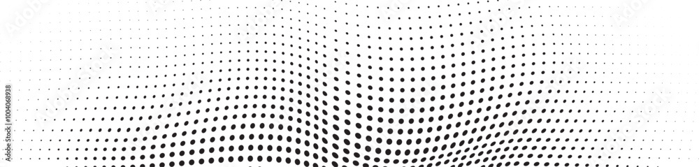 Abstract halftone wave dotted background. Futuristic twisted grunge pattern, dot, circles. Vector modern optical pop art texture for posters, business cards, cover, labels mock-up, stickers layout Abstract halftone wave dotted background. Futuristic twisted grunge pattern, dot, circles. Vector modern optical pop art texture for posters, business cards, cover, labels mock-up, stickers layout