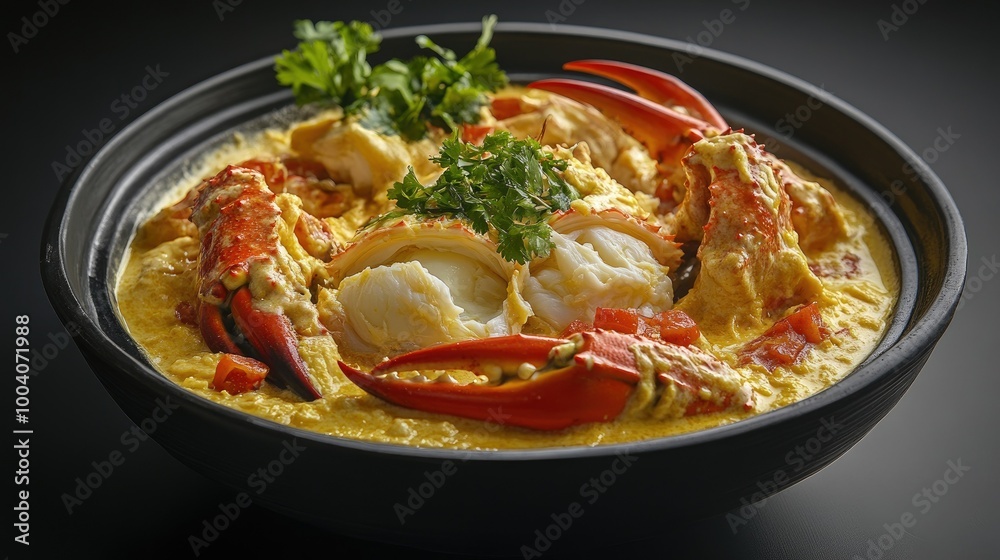 A delicious arrangement of steamed egg crab, delicately flavored with fresh milk and served alongside a vibrant spicy seafood sauce, highlighting the beauty of this unique seafood dish. A delicious arrangement of steamed egg crab, delicately flavored with fresh milk and served alongside a vibrant spicy seafood sauce, highlighting the beauty of this unique seafood dish.