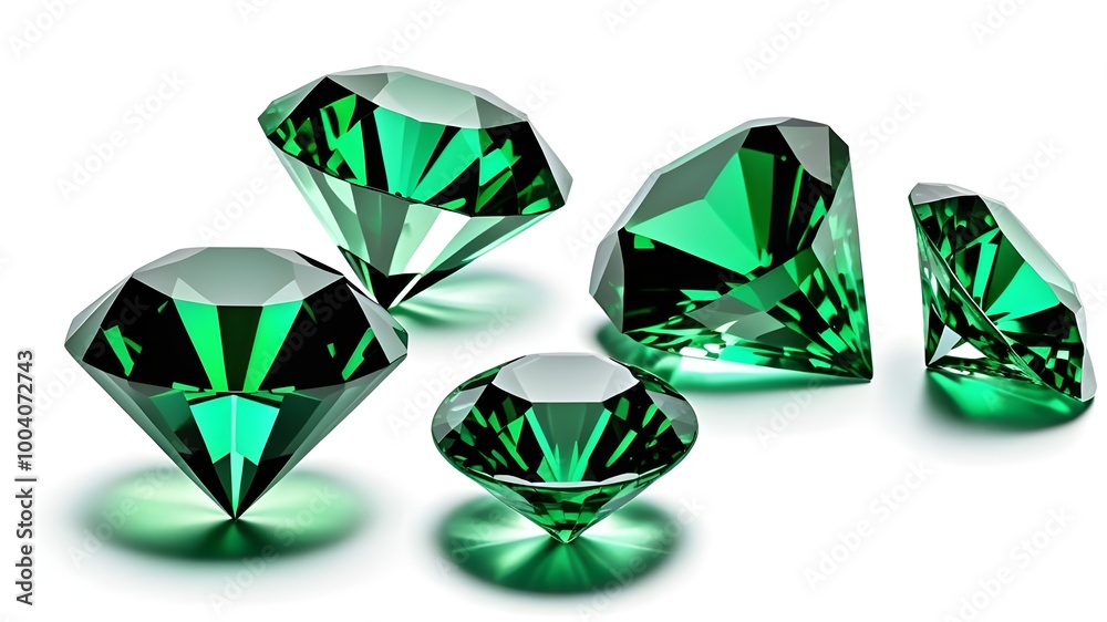 Fototapeta premium green diamond gem