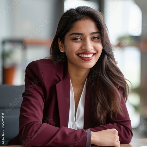 portrait of a smiling businesswoman