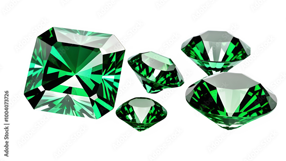 Fototapeta premium green diamond gem