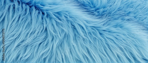 Close-up of Blue Furry Texture