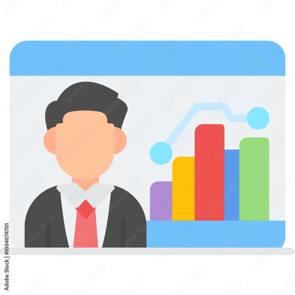 Online Presentation Icon Online Presentation Icon