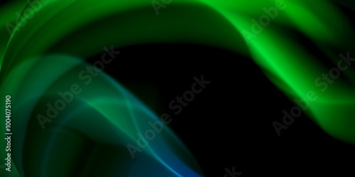 Abstract modern background. Green smoke pattern.