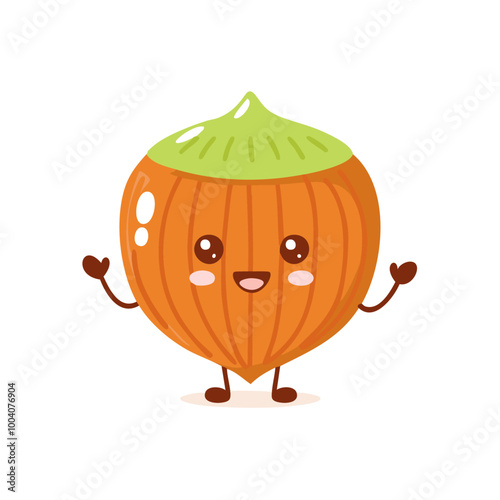Hazelnut Food Eat Meal Cuisine Animation Kawaii Character
