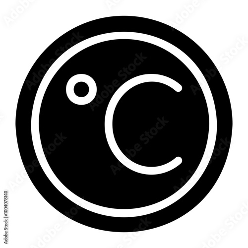 celsius glyph icon
